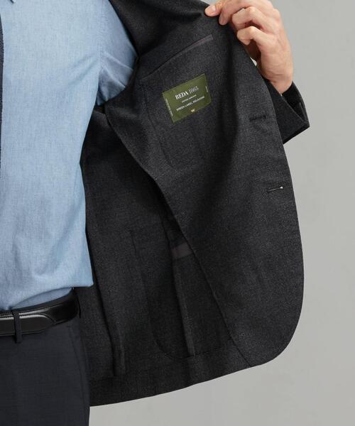 green label relaxing（グリーンレーベルリラクシング）の「[ レダ ] REDA メッシュ 無地 2B RG 2PP- ジャケット（テーラードジャケット・メンズ・ブラウン/ネイビー/ダークグレー・44/46/48/50/42）」の21枚目の写真