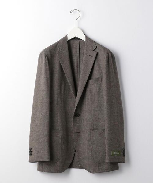 green label relaxing（グリーンレーベルリラクシング）の「[ レダ ] REDA メッシュ 無地 2B RG 2PP- ジャケット（テーラードジャケット・メンズ・ブラウン/ネイビー/ダークグレー・44/46/48/50/42）」の14枚目の写真