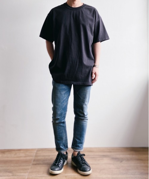 HANES(ヘインズ)の「HANES(ヘインズ) / BEEFY ビーフィー クルーネック 半袖 Tシャツ(Tシャツ/カットソー・メンズ・ホワイト/ブラック/カーキ/スモークグレー/サンドベージュ・M/L/XL)」の8枚目の写真