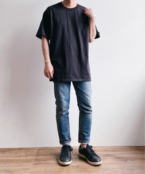 HANES(ヘインズ)の「HANES(ヘインズ) / BEEFY ビーフィー クルーネック 半袖 Tシャツ(Tシャツ/カットソー・メンズ・ホワイト/ブラック/カーキ/スモークグレー/サンドベージュ・M/L/XL)」の9枚目の写真