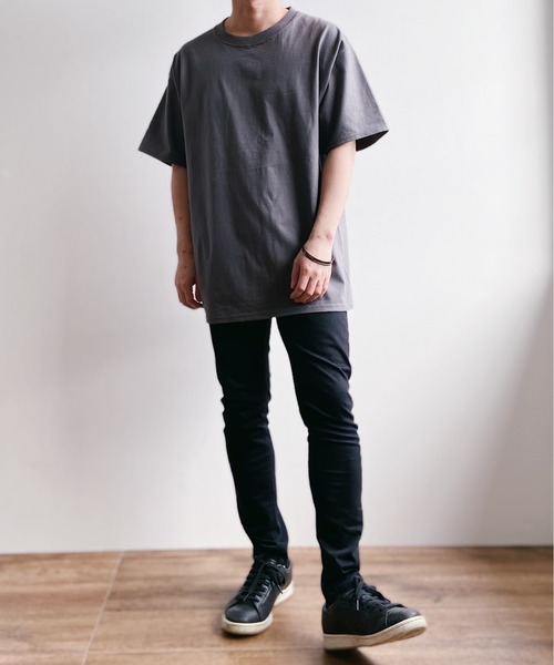 HANES(ヘインズ)の「HANES(ヘインズ) / BEEFY ビーフィー クルーネック 半袖 Tシャツ(Tシャツ/カットソー・メンズ・ホワイト/ブラック/カーキ/スモークグレー/サンドベージュ・M/L/XL)」の10枚目の写真