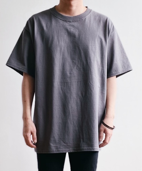 HANES(ヘインズ)の「HANES(ヘインズ) / BEEFY ビーフィー クルーネック 半袖 Tシャツ(Tシャツ/カットソー・メンズ・ホワイト/ブラック/カーキ/スモークグレー/サンドベージュ・M/L/XL)」の18枚目の写真