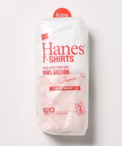 HANES(ヘインズ)の「【HANES/ヘインズ】【1枚で着れる厚手T】ヘインズ JAPAN FIT スリーブレス 2枚セット(白・黒)透けない5.3oz ノースリーブ(Tシャツ/カットソー・レディース・その他1/その他4/その他3/その他5/その他6/その他7/その他8・LARGE/MEDIUM)」の7枚目の写真
