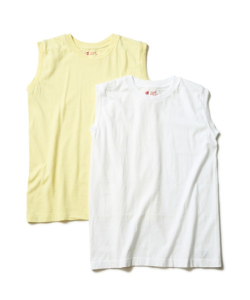HANES(ヘインズ)の「【HANES/ヘインズ】【1枚で着れる厚手T】ヘインズ JAPAN FIT スリーブレス 2枚セット(白・黒)透けない5.3oz ノースリーブ(Tシャツ/カットソー・レディース・その他1/その他4/その他3/その他5/その他6/その他7/その他8・LARGE/MEDIUM)」の6枚目の写真