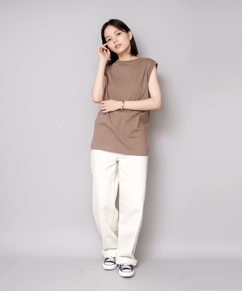 HANES(ヘインズ)の「【HANES/ヘインズ】【1枚で着れる厚手T】ヘインズ JAPAN FIT スリーブレス 2枚セット(白・黒)透けない5.3oz ノースリーブ(Tシャツ/カットソー・レディース・その他1/その他4/その他3/その他5/その他6/その他7/その他8・LARGE/MEDIUM)」の12枚目の写真