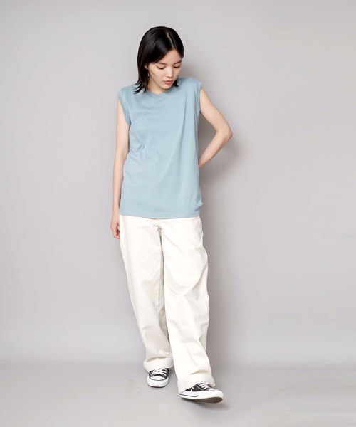 HANES(ヘインズ)の「【HANES/ヘインズ】【1枚で着れる厚手T】ヘインズ JAPAN FIT スリーブレス 2枚セット(白・黒)透けない5.3oz ノースリーブ(Tシャツ/カットソー・レディース・その他1/その他4/その他3/その他5/その他6/その他7/その他8・LARGE/MEDIUM)」の18枚目の写真