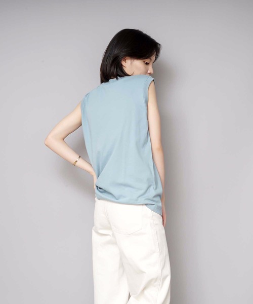 HANES(ヘインズ)の「【HANES/ヘインズ】【1枚で着れる厚手T】ヘインズ JAPAN FIT スリーブレス 2枚セット(白・黒)透けない5.3oz ノースリーブ(Tシャツ/カットソー・レディース・その他1/その他4/その他3/その他5/その他6/その他7/その他8・LARGE/MEDIUM)」の21枚目の写真