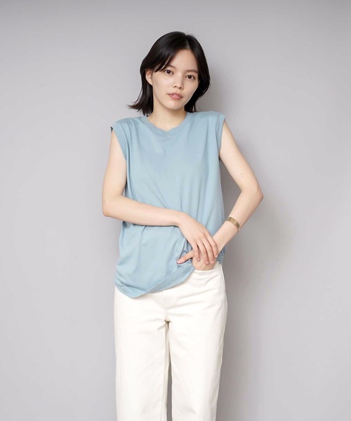 HANES(ヘインズ)の「【HANES/ヘインズ】【1枚で着れる厚手T】ヘインズ JAPAN FIT スリーブレス 2枚セット(白・黒)透けない5.3oz ノースリーブ(Tシャツ/カットソー・レディース・その他1/その他4/その他3/その他5/その他6/その他7/その他8・LARGE/MEDIUM)」の19枚目の写真