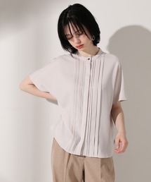 ≪WEB限定≫アレンジキーネックブラウス /半袖 ブラウス