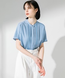 ≪WEB限定≫アレンジキーネックブラウス /半袖 ブラウス