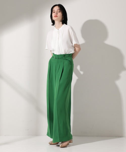 UNITED TOKYO（ユナイテッドトウキョウ）の「≪WEB限定≫アレンジキーネックブラウス /半袖 ブラウス（シャツ/ブラウス・レディース・ブラック/ベージュ/アイボリー/ブルー・0）」の15枚目の写真