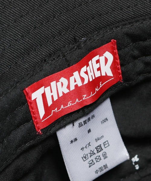 THRASHER（スラッシャー）の「THRASHER/スラッシャー バケットハット（ハット・キッズ・ブラック・FREE）」の2枚目の写真
