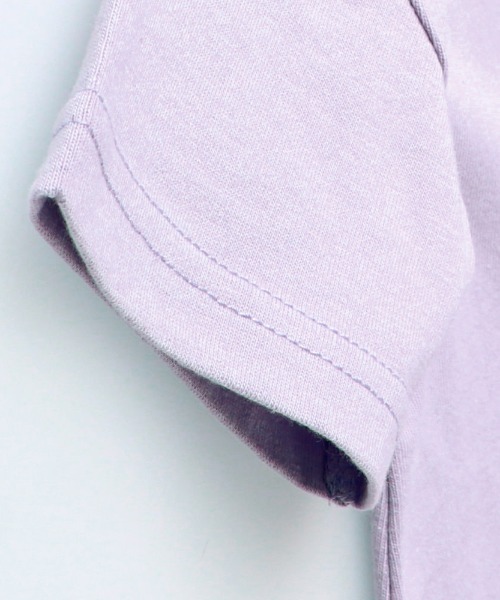 BRANSHES（ブランシェス）の「脇プリーツ切替半袖ワンピース（ワンピース・キッズ・ラベンダー/カーキ/ブラック・90cm/100cm/110cm/120cm/130cm）」の7枚目の写真