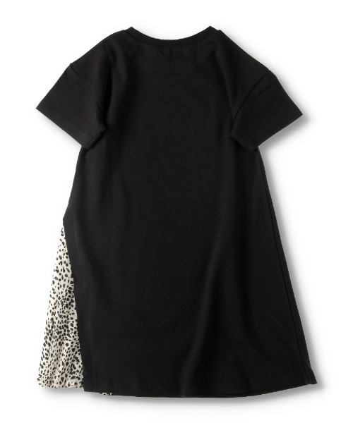 BRANSHES（ブランシェス）の「脇プリーツ切替半袖ワンピース（ワンピース・キッズ・ラベンダー/カーキ/ブラック・90cm/100cm/110cm/120cm/130cm）」の9枚目の写真