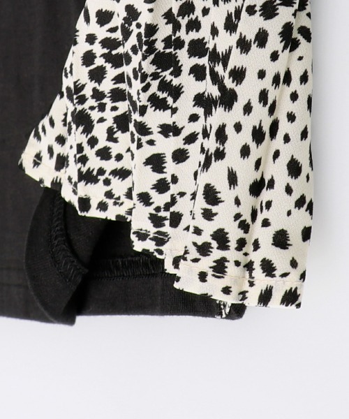 BRANSHES（ブランシェス）の「脇プリーツ切替半袖ワンピース（ワンピース・キッズ・ラベンダー/カーキ/ブラック・90cm/100cm/110cm/120cm/130cm）」の12枚目の写真