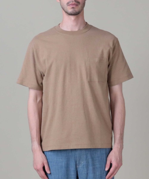 BACK NUMBER（バックナンバー）の「【BACK NUMBER】ヘンプクルーネックＴシャツ（Tシャツ/カットソー・メンズ・ベージュ/ブラウン/キナリ・M/L/XL）」の11枚目の写真