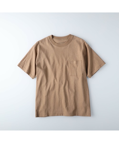 BACK NUMBER（バックナンバー）の「【BACK NUMBER】ヘンプクルーネックＴシャツ（Tシャツ/カットソー・メンズ・ベージュ/ブラウン/キナリ・M/L/XL）」の8枚目の写真