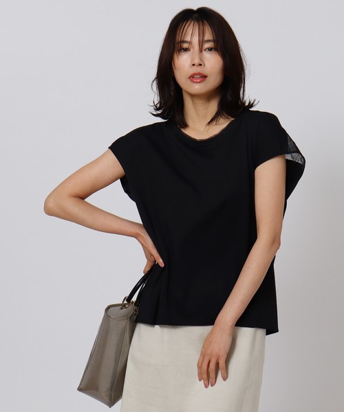 セール バックレース 洗える トップス Untitled アンタイトル のファッション バックレース Tシャツ カットソー