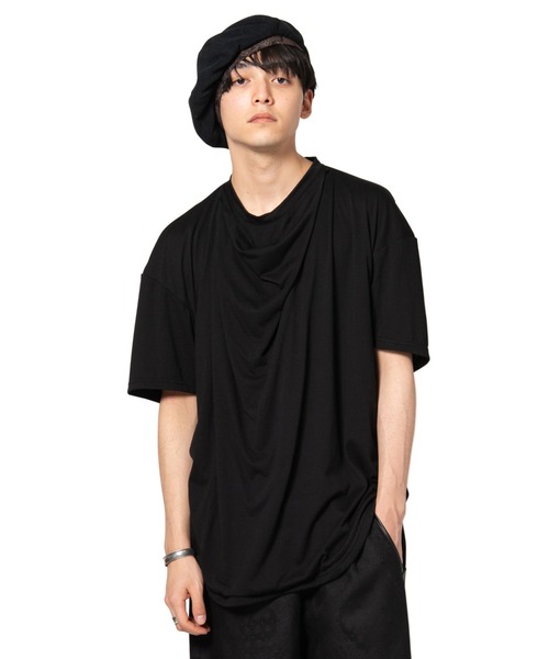 glamb(グラム)の「【glamb】Drape layered CS/GB0220/CS12(Tシャツ/カットソー・メンズ・ホワイト/ブラック・1/2/4/3)」の14枚目の写真