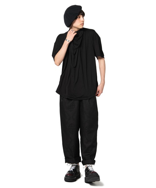glamb(グラム)の「【glamb】Drape layered CS/GB0220/CS12(Tシャツ/カットソー・メンズ・ホワイト/ブラック・1/2/4/3)」の12枚目の写真