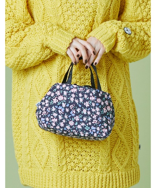 Little sunny bite（リトルサニーバイト）の「Original floral bag（ボストンバッグ・レディース・ピンク/イエロー/ブラック・FREE）」の2枚目の写真
