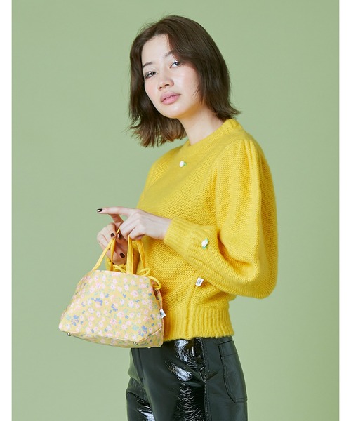 Little sunny bite（リトルサニーバイト）の「Original floral bag（ボストンバッグ・レディース・ピンク/イエロー/ブラック・FREE）」の12枚目の写真