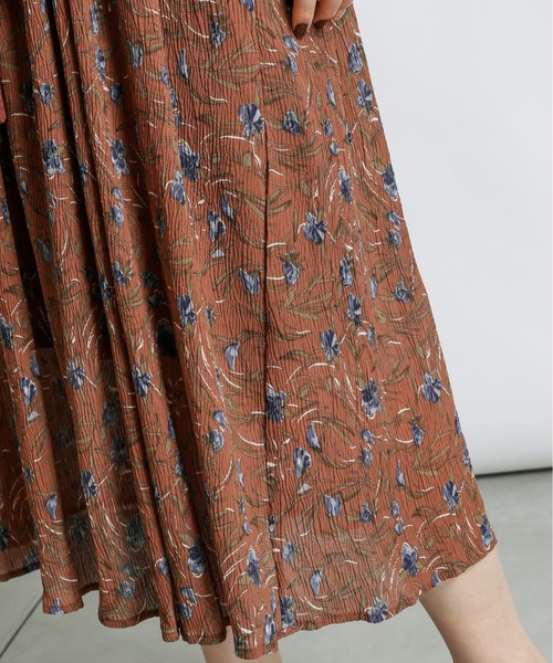 natural couture(ナチュラルクチュール)の「キラッと楊柳シャーリングワンピース(ワンピース・レディース・サックスブルー/グリーン/ブラウン系その他/グリーン系その他/レンガ・FREE)」の20枚目の写真