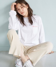 Champion | Champion×earth　ネオン刺繍長袖Tシャツ ＊＊(Tシャツ/カットソー)