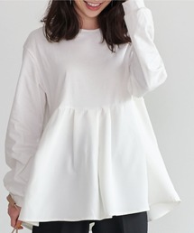 coca（coca） | 切り替え裾タックトップス(Tシャツ/カットソー)