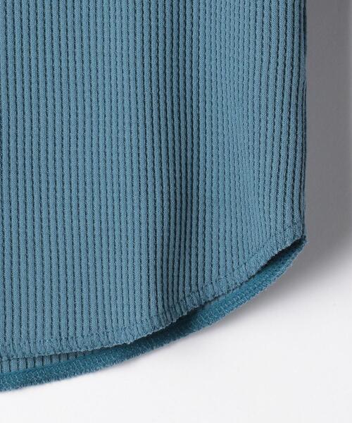 green label relaxing（グリーンレーベルリラクシング）の「【キッズ】〔吸水速乾〕ドライワッフルプルオーバー ロングスリーブ（Tシャツ/カットソー・キッズ・ナチュラル/ダークグレー/コバルトブルー/ライム/ブラック/ケリー/ピンク・105/115/95/135/125）」の11枚目の写真