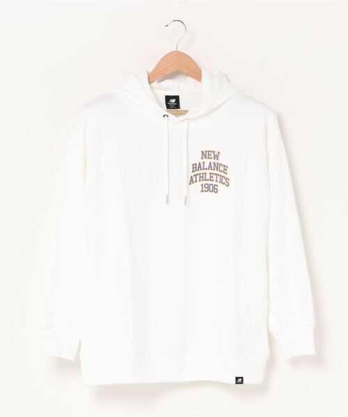 NEW BALANCE（ニューバランス）の「【別注】ニューバランス New Balance AWT03513 スウェットパーカー 限定コラボ（パーカー・レディース・ネイビー/ホワイト・M/XL/S/L）」の2枚目の写真