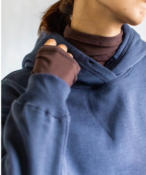 4youstory(フォーユーストーリー)の「【4youstory シアー指ぬきタートル】(Tシャツ/カットソー・レディース・ブラック/ブラウン/ダークパープル/グレイッシュベージュ・FREE)」の15枚目の写真