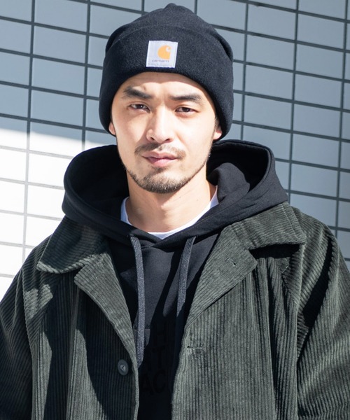 Carhartt(カーハート)の「Carhartt カーハート フリース ビーニー ニット帽(ニットキャップ/ビーニー・メンズ・ブラック/グレー/ブルー・FREE)」の2枚目の写真