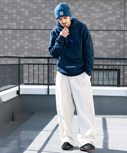 Carhartt(カーハート)の「Carhartt カーハート フリース ビーニー ニット帽(ニットキャップ/ビーニー・メンズ・ブラック/グレー/ブルー・FREE)」の16枚目の写真