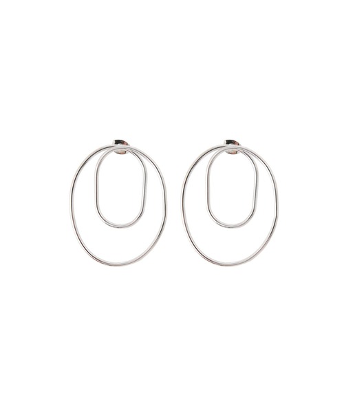 MIELI INVARIANT（ミエリインヴァリアント）の「Double Loop Pierce（ピアス（両耳用）・レディース・シルバー/ゴールド・FREE）」の12枚目の写真
