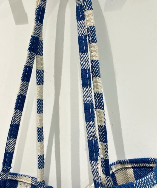 yuue' ( wear )（ユーイ）の「チェック柄トートバッグ（トートバッグ・レディース・ブラック/ブルー・FREE）」の16枚目の写真