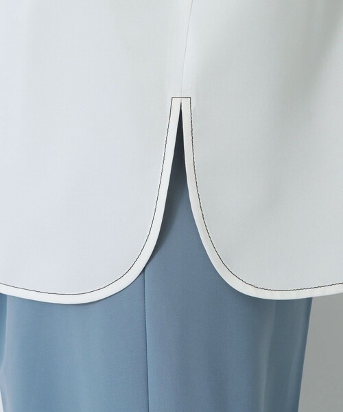 LOVELESS（ラブレス）の「カラー ステッチ 2フェイス シャツ（シャツ/ブラウス・レディース・ブラック/オフホワイト/ベージュ系その他・36/34）」の21枚目の写真