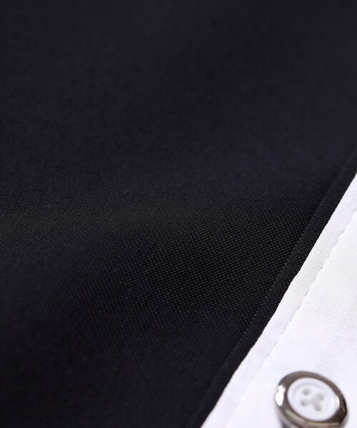 LOVELESS（ラブレス）の「カラー ステッチ 2フェイス シャツ（シャツ/ブラウス・レディース・ブラック/オフホワイト/ベージュ系その他・36/34）」の8枚目の写真