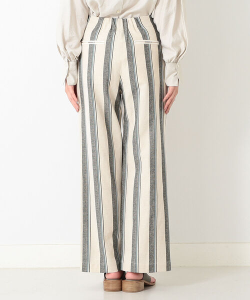 BEAMS LIGHTS(ビームスライツ)の「BEAMS LIGHTS / ストライプ タック ワイドパンツ(その他パンツ・レディース・サックスブルー/ベージュ・36/38)」の8枚目の写真