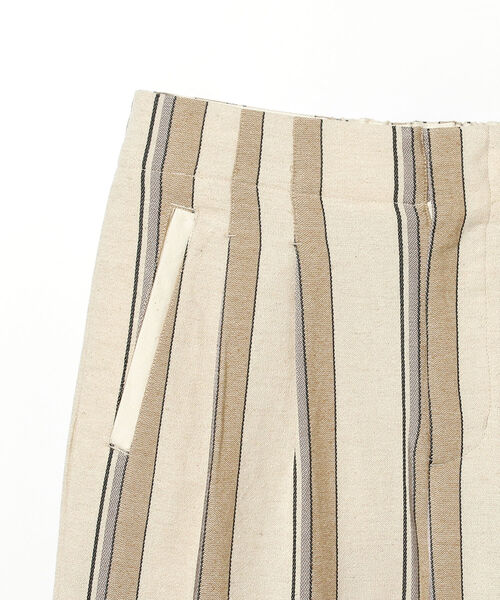 BEAMS LIGHTS(ビームスライツ)の「BEAMS LIGHTS / ストライプ タック ワイドパンツ(その他パンツ・レディース・サックスブルー/ベージュ・36/38)」の18枚目の写真