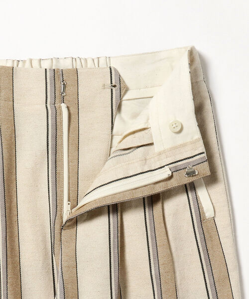 BEAMS LIGHTS(ビームスライツ)の「BEAMS LIGHTS / ストライプ タック ワイドパンツ(その他パンツ・レディース・サックスブルー/ベージュ・36/38)」の19枚目の写真
