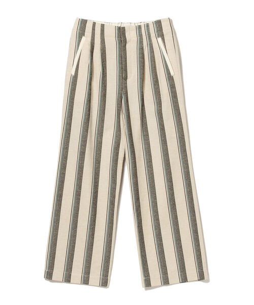 BEAMS LIGHTS(ビームスライツ)の「BEAMS LIGHTS / ストライプ タック ワイドパンツ(その他パンツ・レディース・サックスブルー/ベージュ・36/38)」の22枚目の写真