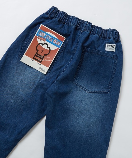 SIDEWAY STANCE（サイドウェイスタンス）の「【SIDEWAY STANCE】ピスネーム テーパード シェフパンツ（チノパンツ・メンズ・ブラック/ベージュ/オフホワイト/インディゴブルー・MEDIUM/LARGE）」の22枚目の写真