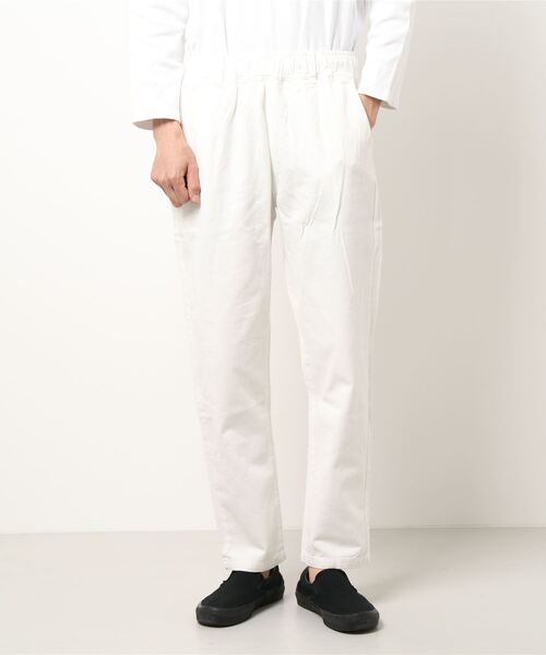 SIDEWAY STANCE（サイドウェイスタンス）の「【SIDEWAY STANCE】ピスネーム テーパード シェフパンツ（チノパンツ・メンズ・ブラック/ベージュ/オフホワイト/インディゴブルー・MEDIUM/LARGE）」の5枚目の写真