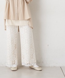 PUAL CE CIN | 花レースパンツ(その他パンツ)