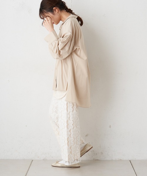 PUAL CE CIN（ピュアルセシン）の「花レースパンツ（その他パンツ・レディース・オフホワイト/チャコール・FREE）」の9枚目の写真