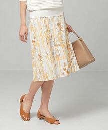 closet story | ＜closet story＞□パステル ブラシプリント フレアスカート -手洗い可能-(スカート)