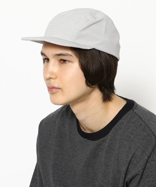 meanswhile(ミーンズワイル)の「meanswhile / ミーンズワイル Water-repellent Jet Cap MW-HT21102(ハット・メンズ・ブラック/ライトグレー・FREE)」の9枚目の写真