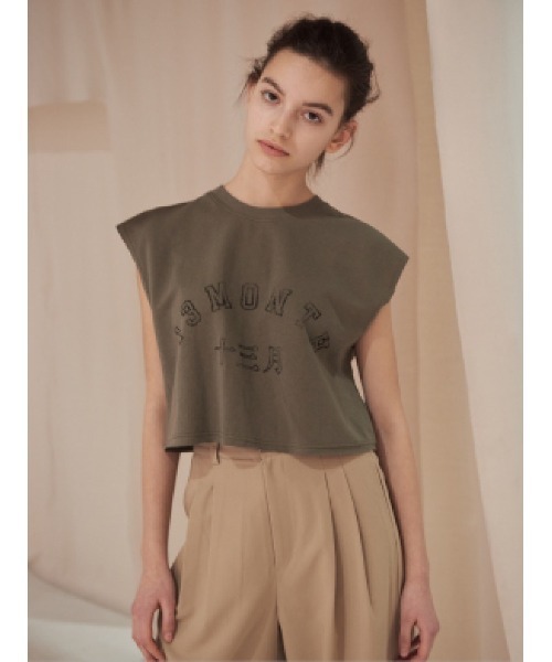 13MONTH（サーティーンマンス）の「【13month】13M SLEEVELESS TOP（Tシャツ/カットソー・レディース・ホワイト/カーキ・M/L）」の14枚目の写真