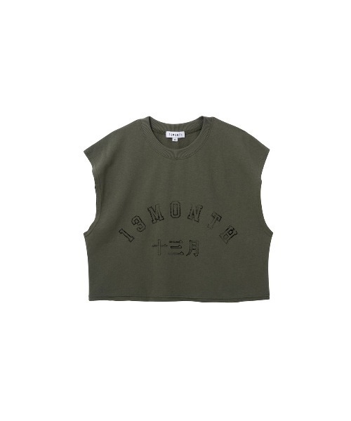 13MONTH（サーティーンマンス）の「【13month】13M SLEEVELESS TOP（Tシャツ/カットソー・レディース・ホワイト/カーキ・M/L）」の11枚目の写真